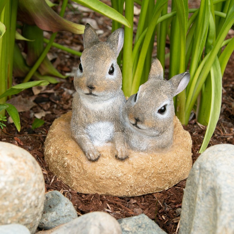 PEEK-A-BOO GARDEN BUNNIES DECOR PEEK-A-BOO GARDEN BUNNIES DECOR