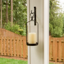HANGING HURRICANE GLASS WALL SCONCE