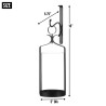 HANGING HURRICANE GLASS WALL SCONCE