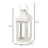 GABLE MEDIUM WHITE LANTERN