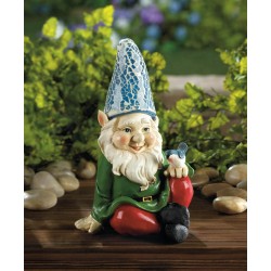 CHEERY GNOME SOLAR STATUE