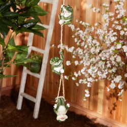 FROLICKING FROGS HANGING DECORATION