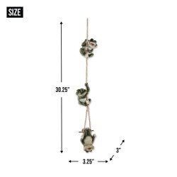 FROLICKING FROGS HANGING DECORATION