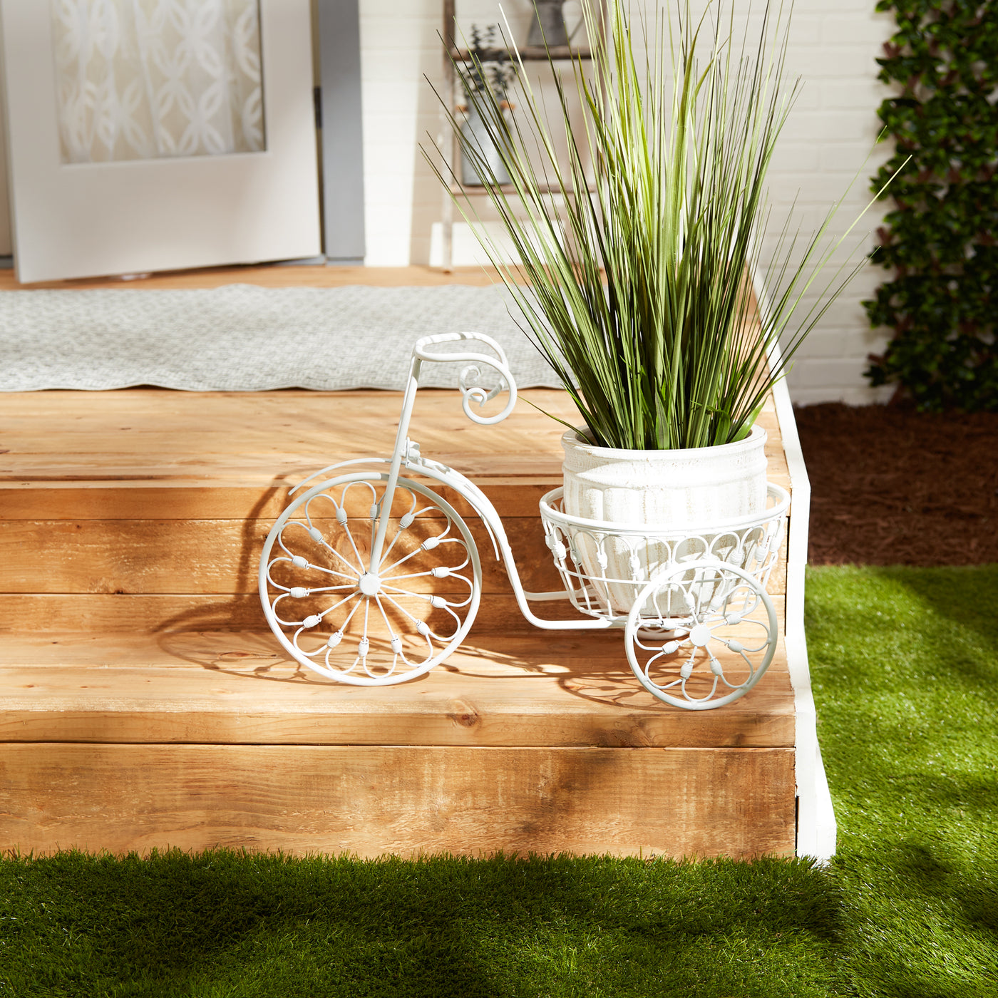 (image for) WHITE BICYCLE PLANTER