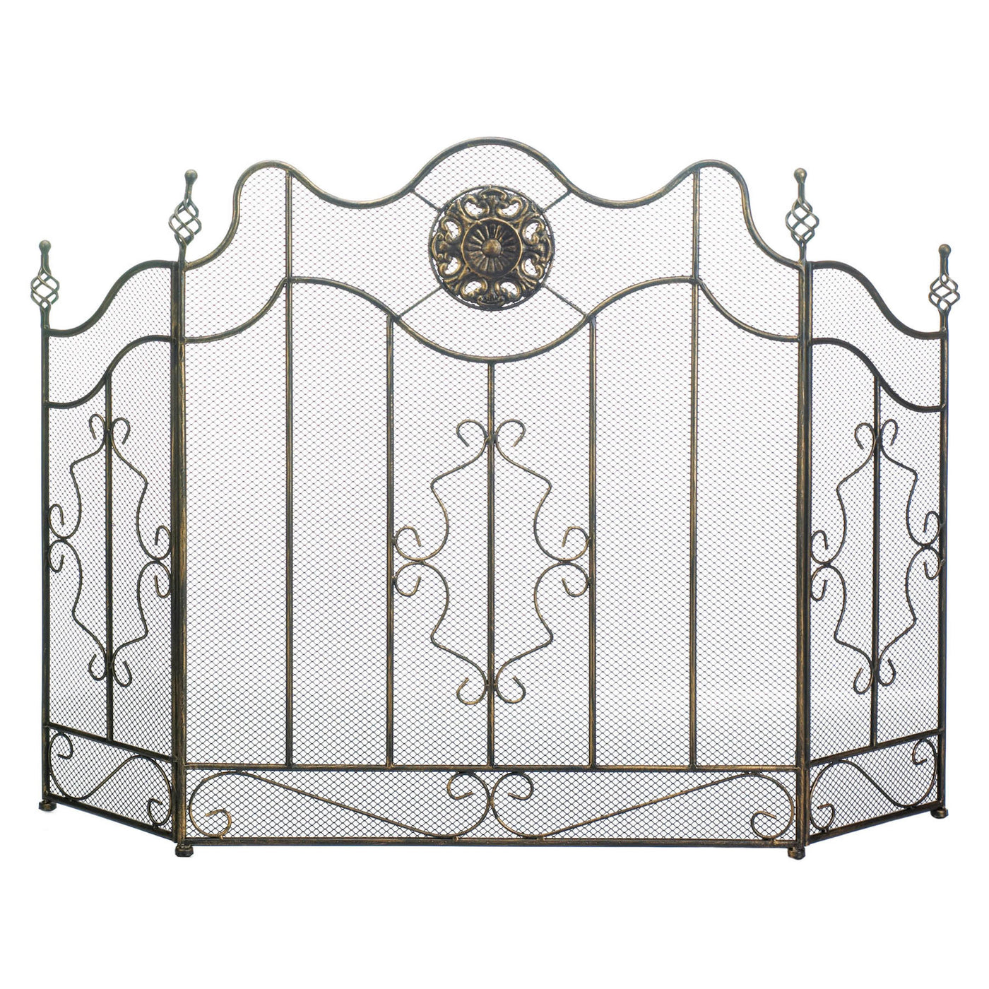 (image for) VICTORIAN BLACK FIREPLACE SCREEN