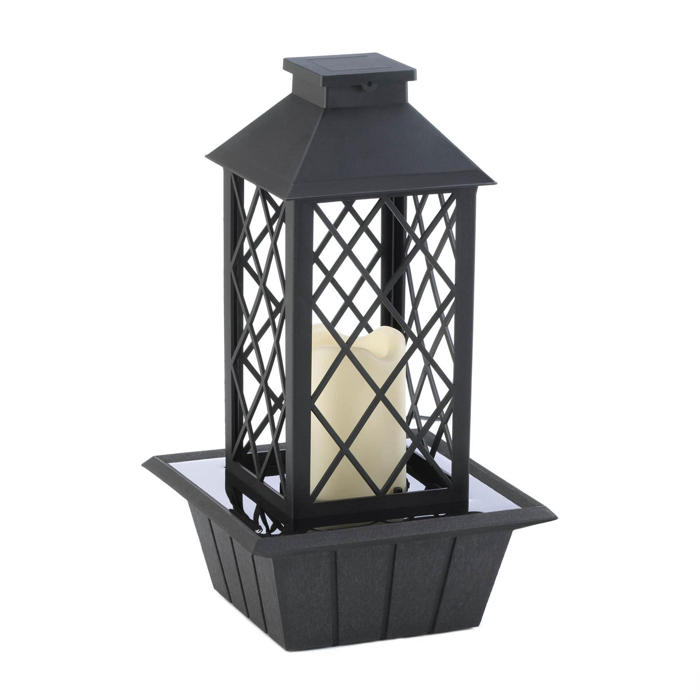 (image for) BLACK LANTERN TABLETOP FOUNTAIN (INCL. PUMP)